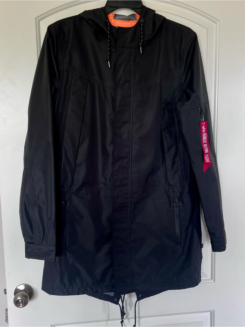 Alpha Industries Black Hooded Jacket